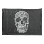 Gothic Skull Black en White Grunge Cool Kussensloop (Achterkant)