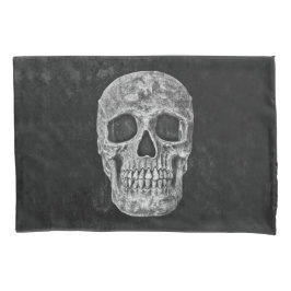 Gothic Skull Black en White Grunge Cool Kussensloop
