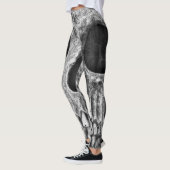 Gothic Skull Black en White Grunge Cool Leggings (Links)