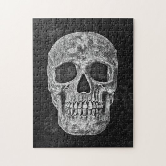Gothic Skull Black en White Grunge Scary Legpuzzel (Verticaal)