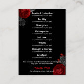 Gothic Skull Black Product Range Kaarten Visitekaartje (Achterkant)