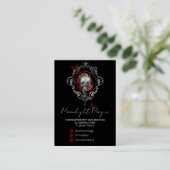 Gothic Skull Black Product Range Kaarten Visitekaartje (Staand voorkant)