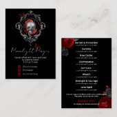 Gothic Skull Black Product Range Kaarten Visitekaartje (Voorkant / Achterkant)
