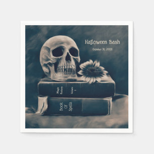 Gothic Skull  Boeken Macabre Halloween Party Servet