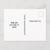 Gothic Skull Boeken Macabre RIP Naar Haar 20s Uitnodiging Briefkaart (Achterkant)