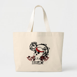 Gothic Skull Bride Bag Grote Tote Bag