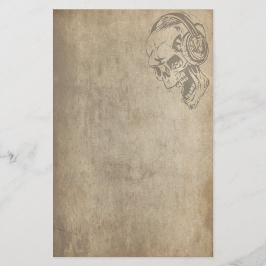 Gothic Skull Briefpapier (Voorkant)