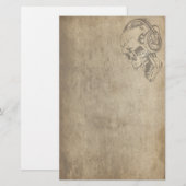 Gothic Skull Briefpapier (Voorkant / Achterkant)
