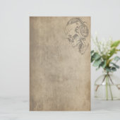 Gothic Skull Briefpapier (Staand voorkant)