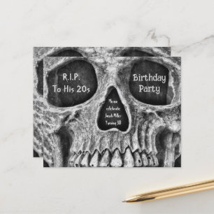 Gothic Skull Budget Verjaardagsfeest RIP naar zijn