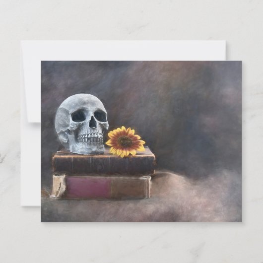 Gothic Skull Budget Zonnebloem RIP Naar Haar 20s (Achterkant)