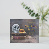 Gothic Skull Budget Zonnebloem RIP Naar Haar 20s (Staand voorkant)