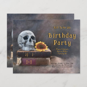 Gothic Skull Budget Zonnebloem RIP Naar Haar 20s