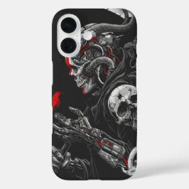 Gothic Skull iPhone 16 Hoesje