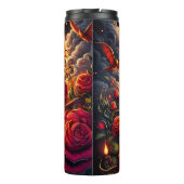 Gothic Skull Castle en Rozen Thermosbeker (Achterkant)