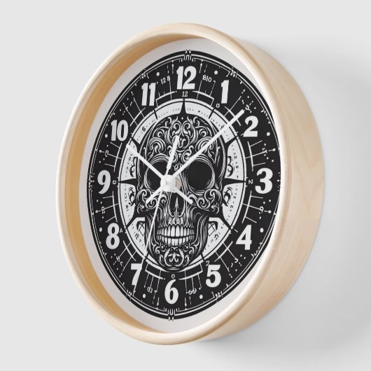 Gothic Skull Clock (Hoek)