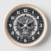Gothic Skull Clock (Voorkant)