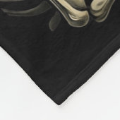 Gothic Skull Couple Flaming Heart Dark Romance Sty Fleece Deken (Hoek)