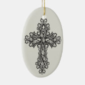 Gothic Skull Cross Keramisch Ornament (Rechts)