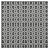 Gothic Skull Damask Stof (Swatch)
