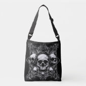 Gothic Skull Design Crossbody Tas (Voorkant)