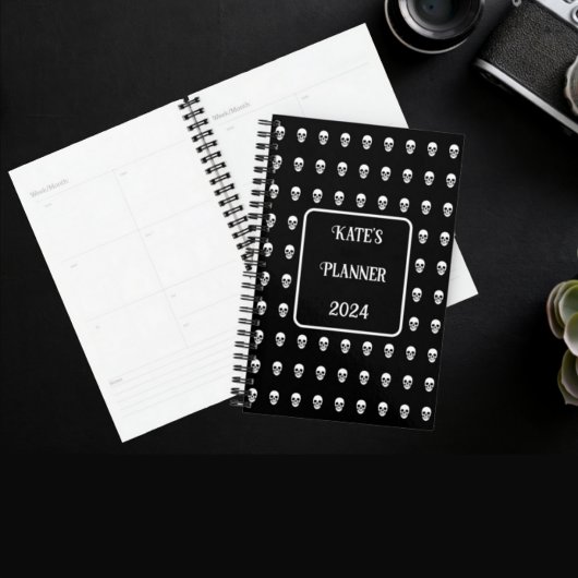Gothic Skull elegant 2025 Planner
