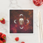Gothic Skull en Moon Celestial Servet (Insitu)