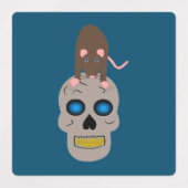 Gothic Skull en Rat Halloween Labels (Design 1)