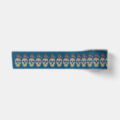 Gothic Skull en Rat Halloween Satijnen Lint (Voorkant)