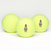 Gothic Skull en Rat Halloween Tennisballen (Multi)