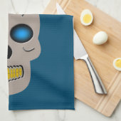 Gothic Skull en Rat Halloween Theedoek (Quarter Fold)