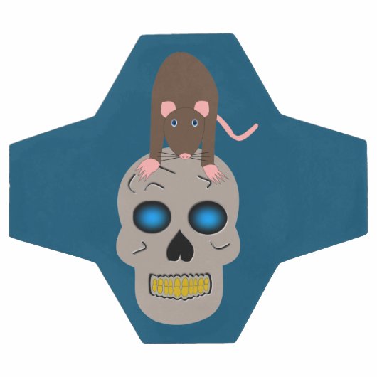 Gothic Skull en Rat Halloween Voetbal (Enkel)