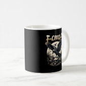 Gothic Skull F-Caw-F Crow Adult Humor Graphic  Koffiemok (Voorkant rechts)