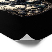 Gothic Skull F Caw F Crow Humor Graphic Poster (Hoek)