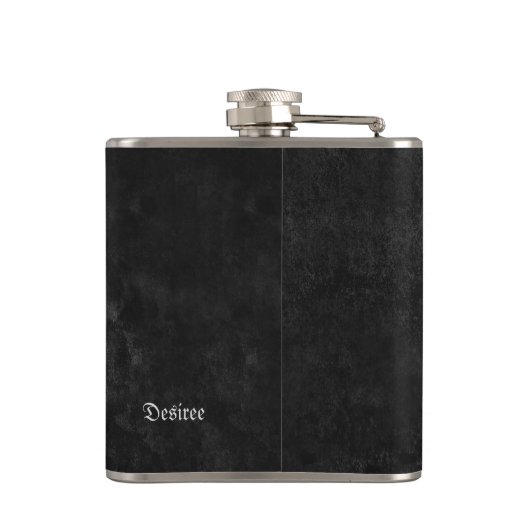 Gothic Skull Face Black and White Cool Grunge Heupfles (Achterkant)