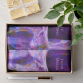 Gothic Skull Face Unique Paars Blue Tattoo Shop Tissuepapier (Geschenk)