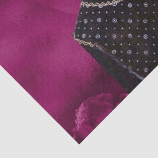 Gothic Skull Farmer-debetpapier Tissuepapier (Detail)