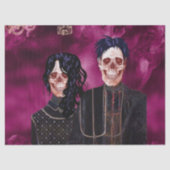 Gothic Skull Farmer-debetpapier Tissuepapier (Voorkant)