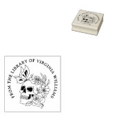 Gothic Skull Flowers Boek uit de bibliotheek van Rubberstempel (Gestempeld)