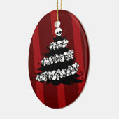 Gothic Skull Garland Tree Keramisch Ornament (Links)