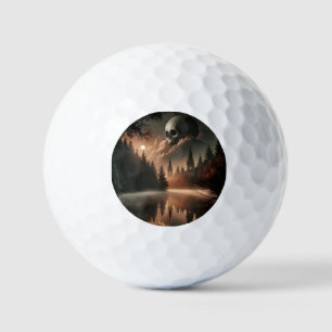 Gothic Skull Golf Ball Golfballen