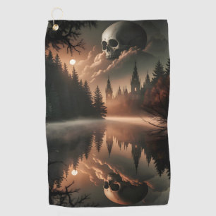 Gothic Skull Golf Handdoek