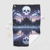 Gothic Skull Golf Handdoek (Insitu)