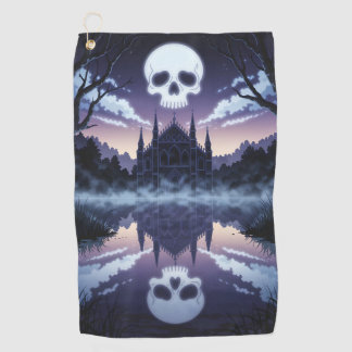 Gothic Skull Golf Handdoek