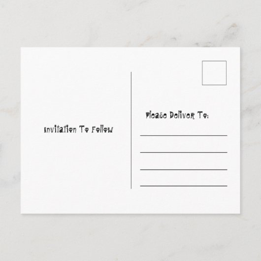 Gothic Skull Halloween Save the Date Aankondigingskaart (Achterkant)