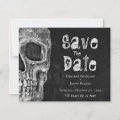 Gothic Skull Halloween Save the Date Budget (Voorkant)