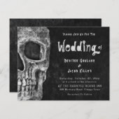 Gothic Skull Halloween Wedding Budget (Voorkant / Achterkant)