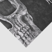 Gothic Skull Head Black en White Custom Tissuepapier (Detail)