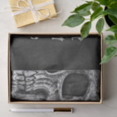 Gothic Skull Head Black en White Custom Tissuepapier (Geschenk)