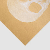 Gothic Skull Head Elegant Gold Metallic Tissuepapier (Detail)